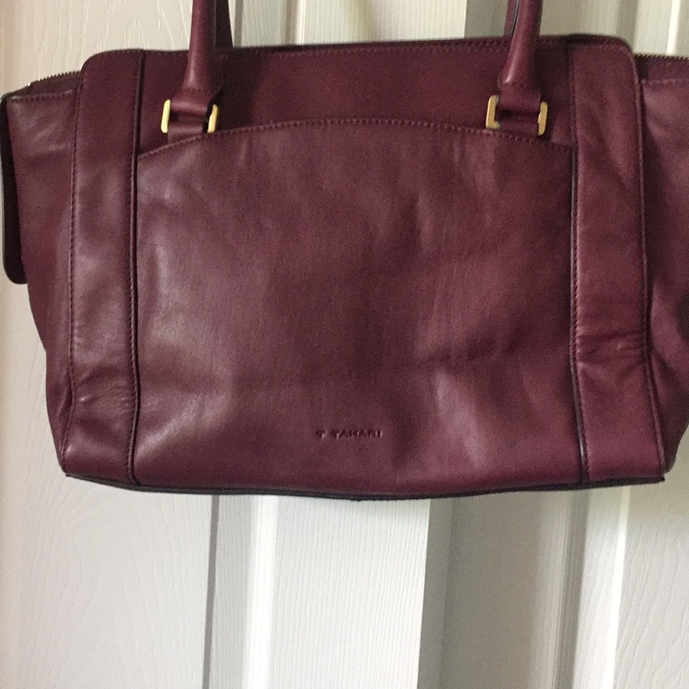 Tahari satchel genuine leather - Picture 4 of 8